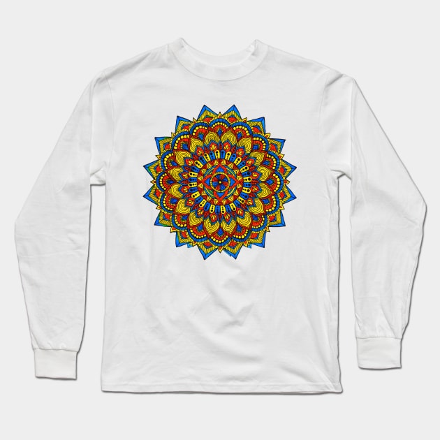 Mandala Long Sleeve T-Shirt by Twkirky